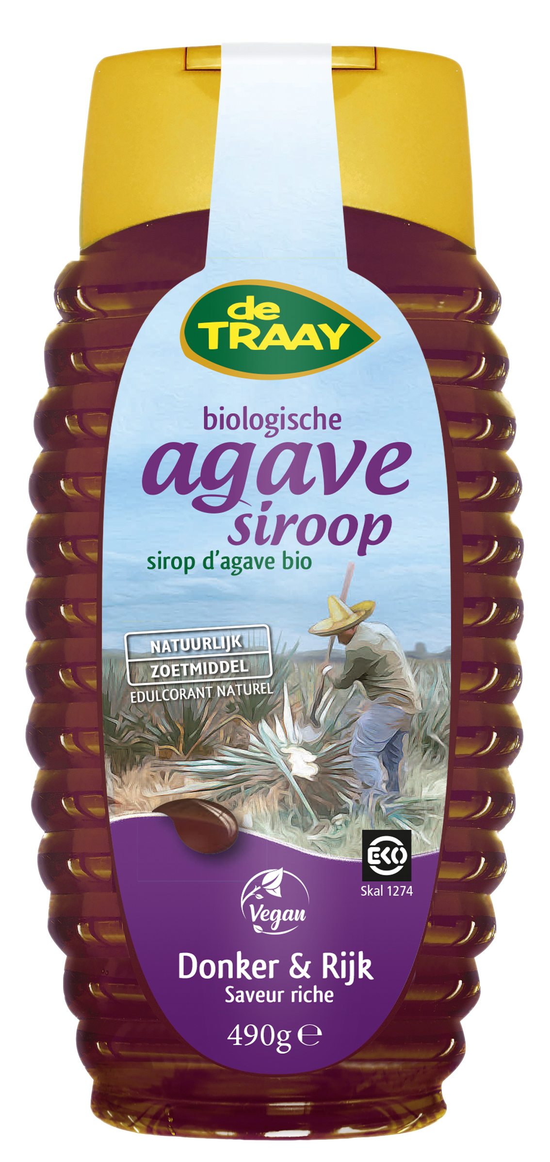 De Traay Agave donker bio 490g